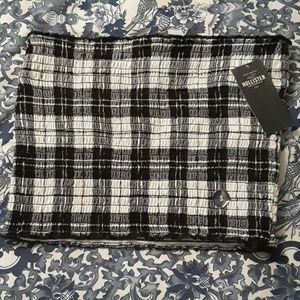 Black and White Plaid tube top